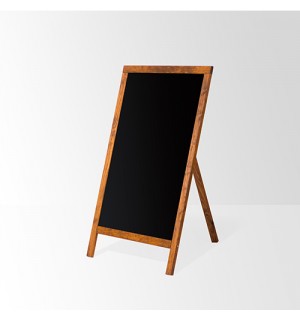 Penguen 65 cm x 100 cm Ahşap Ayaklı Menü Tahtası (Kara Tahta)